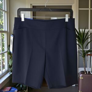 NWT Hillary Radley Walking Shorts Size Large L black Pull-On Stretch NEW